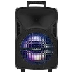 Caixa de Som Kandexs Party YE-1209 12" Bluetooth / Aux / USB / FM / TF / LED - Preto