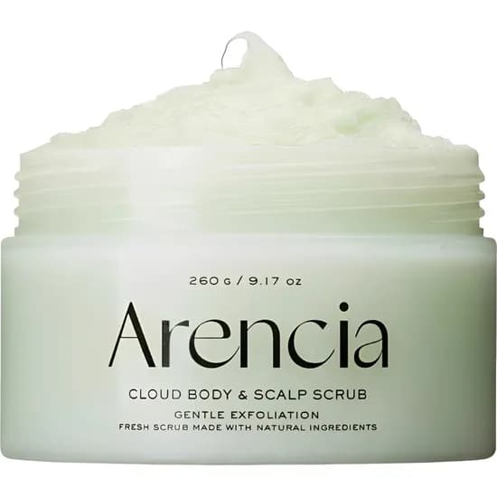 Esfoliante Corporal e Capilar de Sal Marinha Arencia Fresh Cloud Body & Scalp Scrub French - Mint & Lily 260G