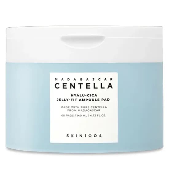 Almofadas Tônicas SKIN1004 Madagascar Centella Hyalu-Cica Jelly-Fit Pad de 60 Unidades