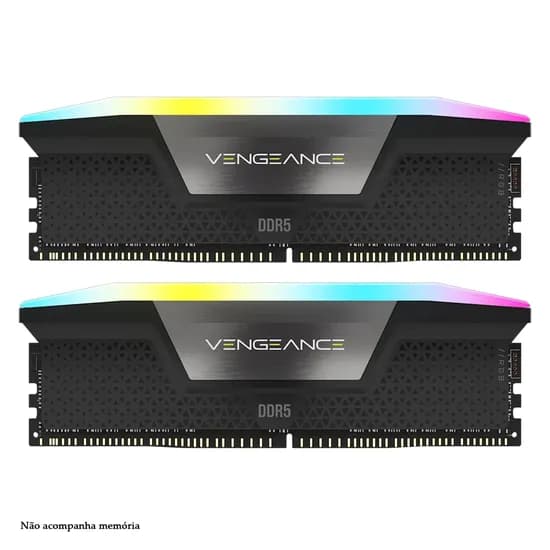 Memória Ram Corsair Vengeance RGB DDR5 - CMHLEKIT2-D5 (Kit 2 Módulos Estético)