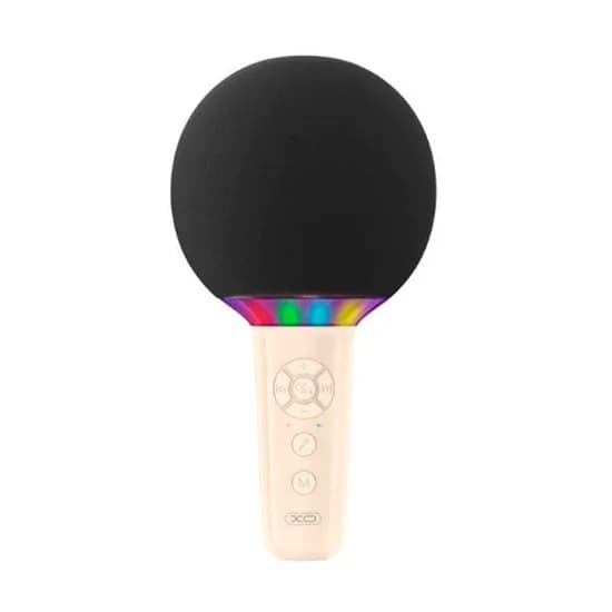 Microfone/Caixa de Som Karaoke Xo BE50 Bluetooth/7W/1200MAH - Bege