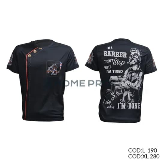 Camiseta de Barbeiro Tamanho XL