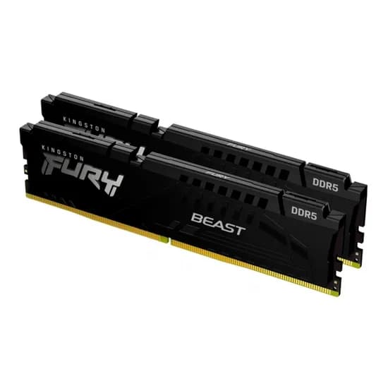 Mem DDR5 32GB 5200 Kingston Fury Beast Black 16X2 KF552C40BBK2-32 Intel/AMD