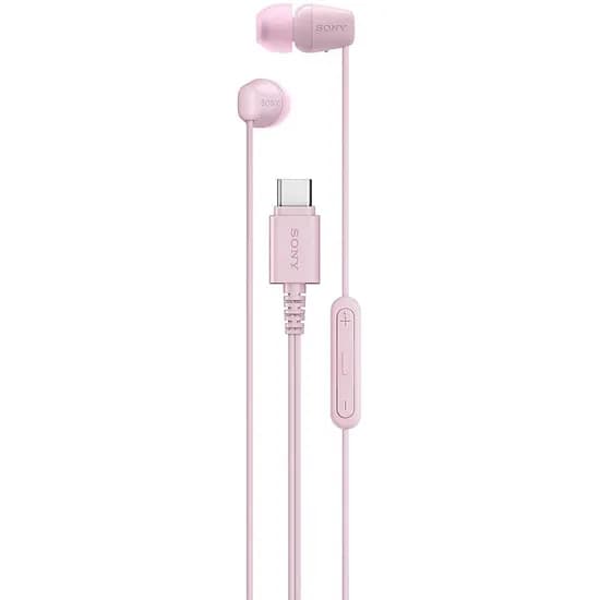 Fone de Ouvido Sony IER-EX15C 3,5 MM USB-C com Microfone - Rosa