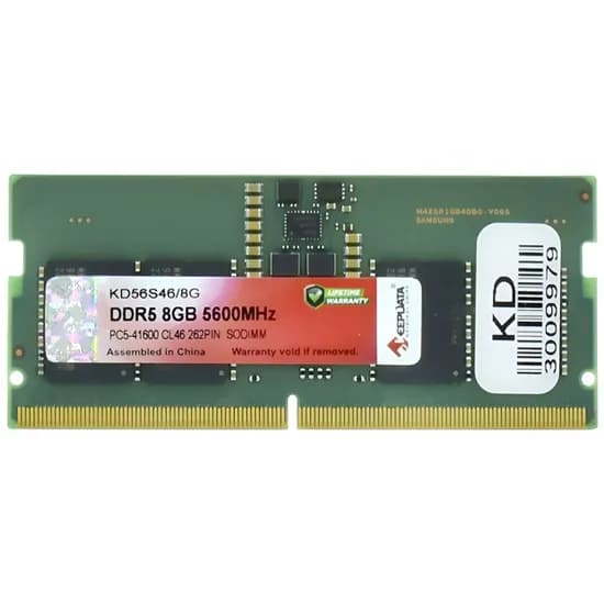 Memória para Notebook Keepdata, DDR5 8GB (1X8GB), 5600MHZ, So-DIMM, KD56S46/8G, Verde