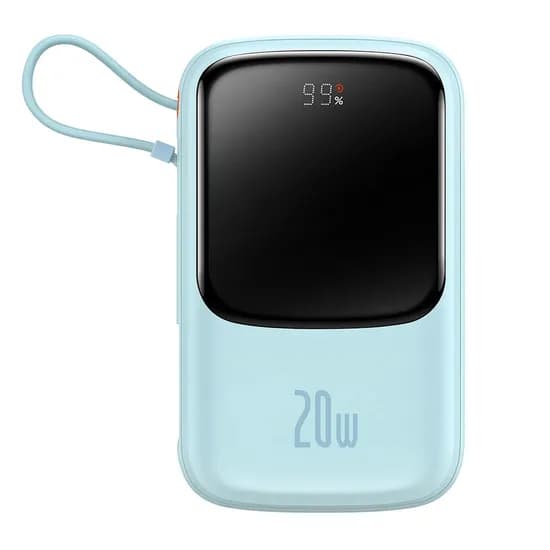 Carregador Portatil Baseus PPQD020003 10000MAH IP Edition 20W - Light Blue