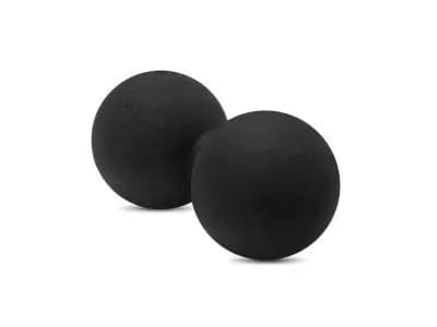 Mdbuddy Bola de Lacrosse de Borracha Dupla 12.6CM Preta