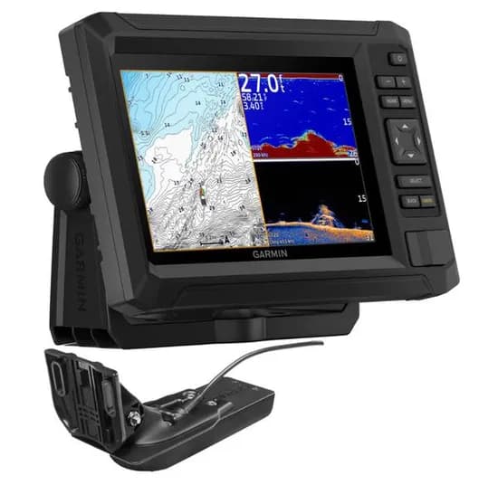GPS Sonar Garmin Echomap UHD2 72CV + Transducer GT-20, Tela Ips 7 Polegadas, Sonda Downscan, Aceita Carta Nautica