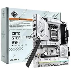 Placa Mãe Asrock X870 Steel Legend Wi-Fi Socket AM5 / DDR5
