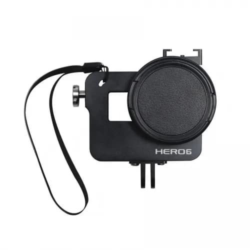 Caixa de Proteção Em Alumínio Gopower para Gopro Hero 5/6 - Preto