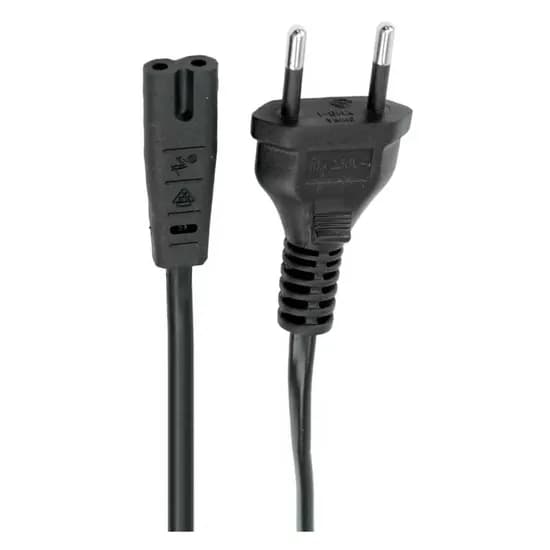 Cabo de Força HLD Bipolar para Notebook - Preto