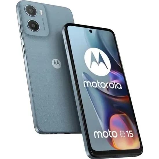 Motorola Cel E15 XT2523-8 6.67" DS Lte 2/64GB 18W US Skipper Blue