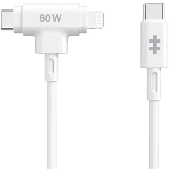Cabo USB-C A Lightning Hyperjuice HJ4010WHGL 60 W - Branco 1.5 Metros