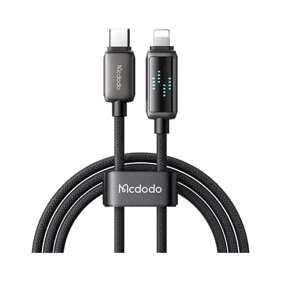 Cable Mcdodo CA-2630 USB-C A Lightning 1.2M Negro