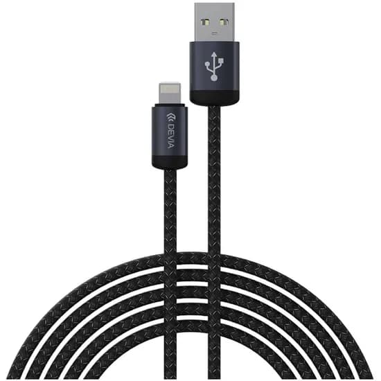 Cabo Devia EC650 USB-A A Lightning 2.4A 1 Metro - Black