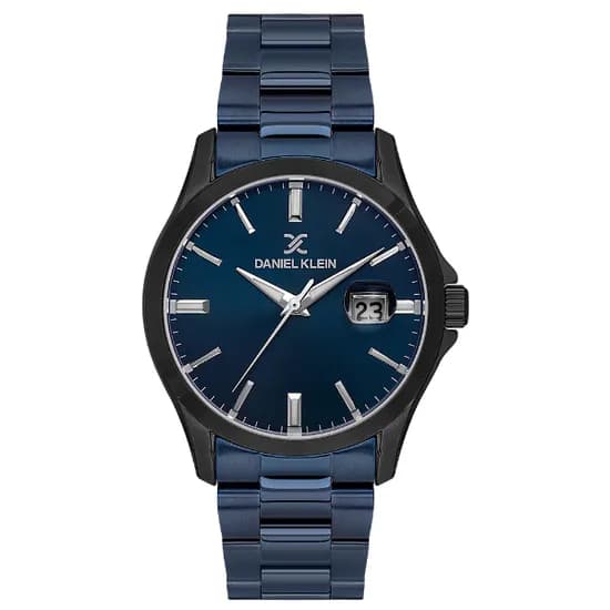 Relogio Analógico Masculino Daniel Klein DK.1.14146-5 Premium Gents / Pulseira de Aço Inoxidável - Azul/Preto