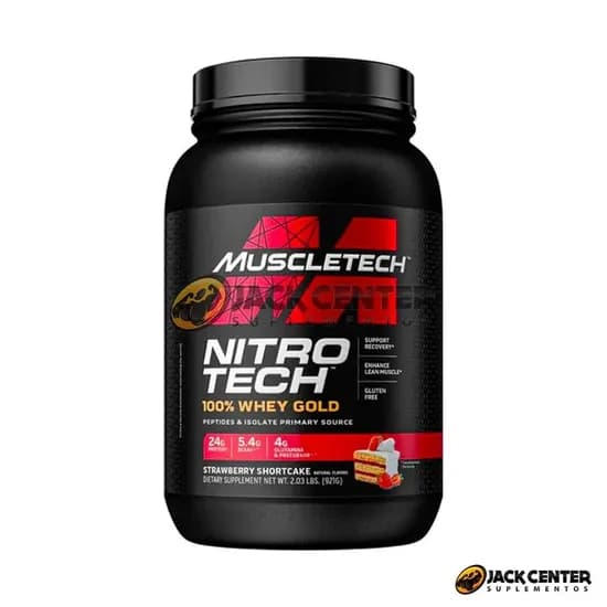 Nitrotech 100% Whey Gold 2L 1KG Strawberry Shortcake