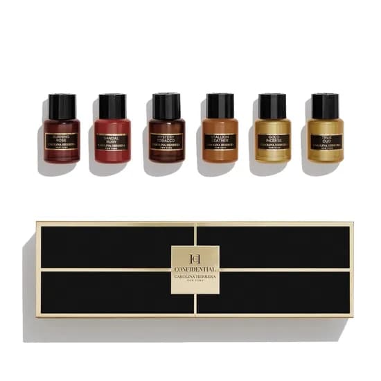 Perfume Carolina Herrera Mini Kit Confidential 6 Unidades Edp Unisex - 5ML