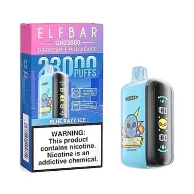 Vaper Descartavel Elfbar GH23000 Blue Razz Ice 23000 Puffs