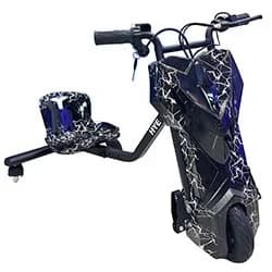Triciclo Elétrico Hye TR02 / Bluetooth / Speaker / LED / 8.5" - Black White Lightning