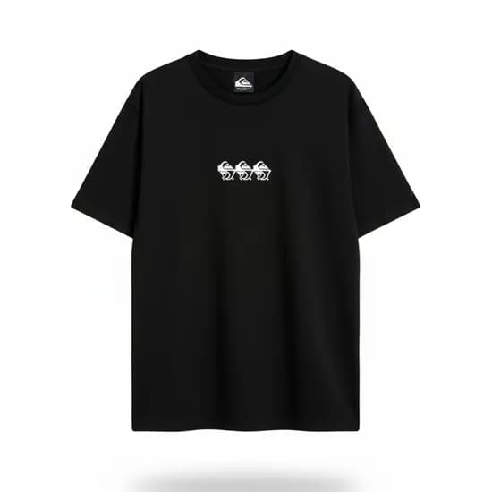Remera Quiksilver Ticket To The Beach Negro