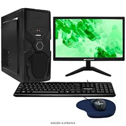 PC Montado Intel Core i3 6320 de 3.90 GHZ 8GB de Ram / 120GB SSD + Mouse / Mousepad / Teclado - Preto + Monitor