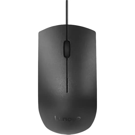 Mouse Lenovo 305 com Fio USB-C Tamanho Completo - Cinza