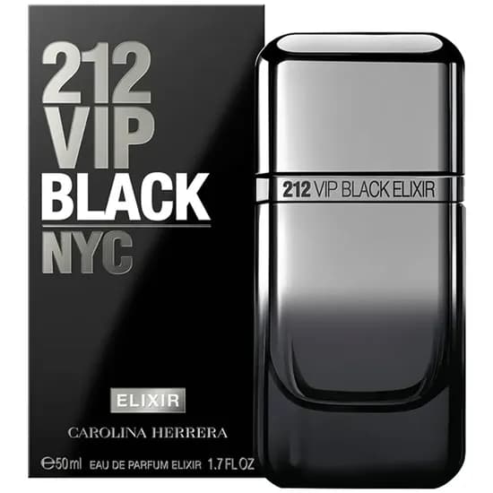 Perfume Masculino Carolina Herrera 212 Vip Black NYC Elixir Edp 50 ML