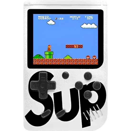 Mini Console Portátil Sup Game Box Plus 400 Em 1 - Branco