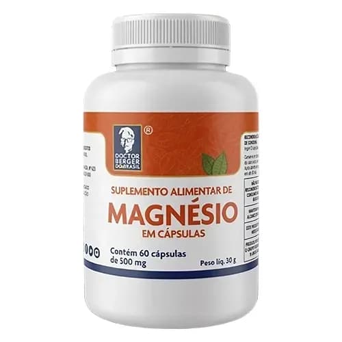 Suplemento DR. Berger Magnésio 500MG 60 Cápsulas