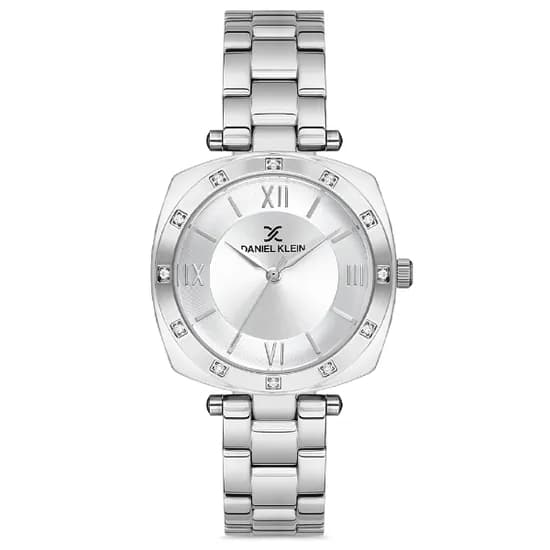 Relógio Analógico Feminino Daniel Klein DK.1.12688-1 Premium Ladies / Pulseira de Aço Inoxidável - Prata