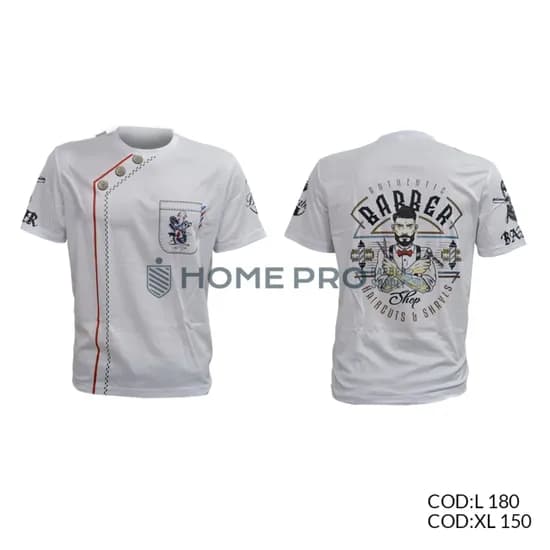 Camiseta de Barbeiro Tamanho L