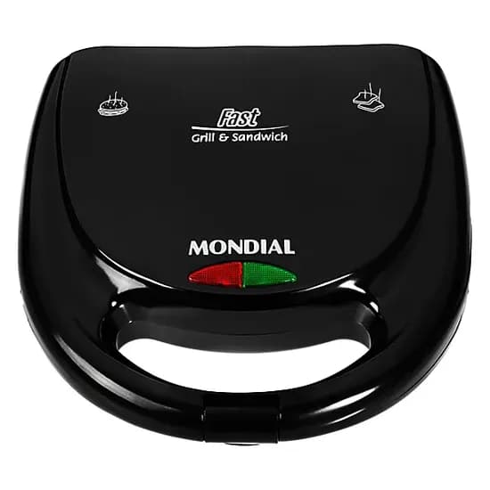 Torradeira Aiwa AWTD1430 850 Watts 7 Temperaturas 220 - 240V ~ 50/60HZ - Preta/Prata