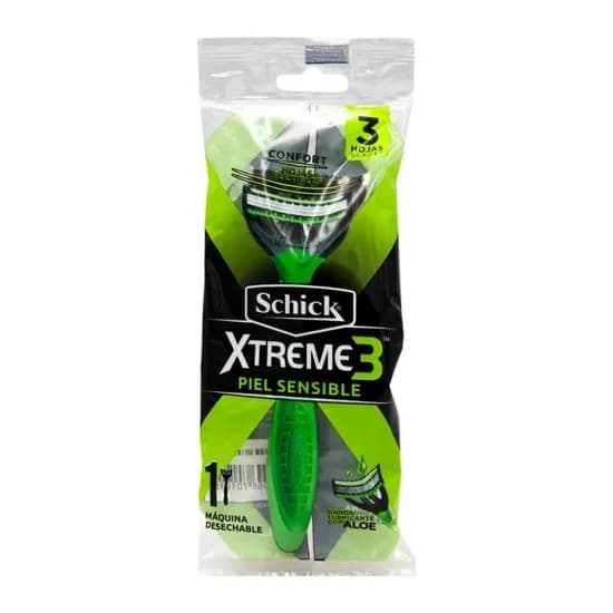 Aparelho de Barbear Schick Xtreme 3 Lâminas Descartavel Pele Sensível Unidade
