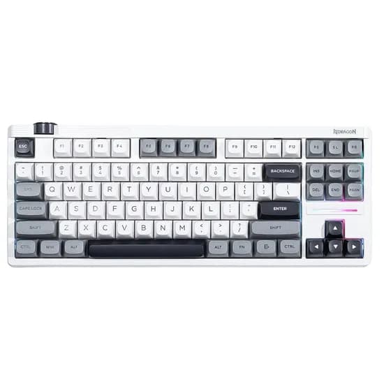 Teclado Redragon Otim Magnetic K729RGB-M Em Inglês - Cinza/Preto