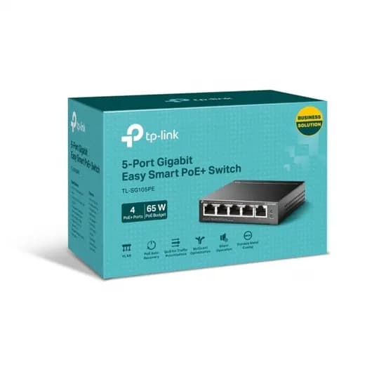 Hub Switch TP-Link 05P TL-SG105PE Smart Giga 4POE+