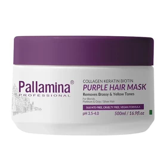 Máscara Capilar Pallamina Collagen Keratin Biotin Purple Hair 500ML