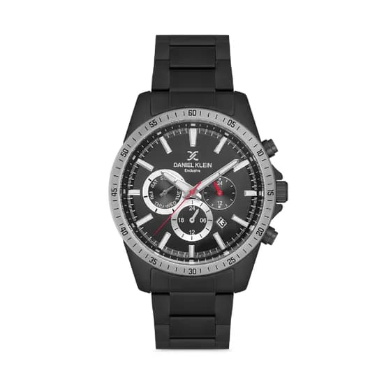 Relógio Analógico Masculino Daniel Klein Exclusive DK.1.12594-3 - Preto/Prata