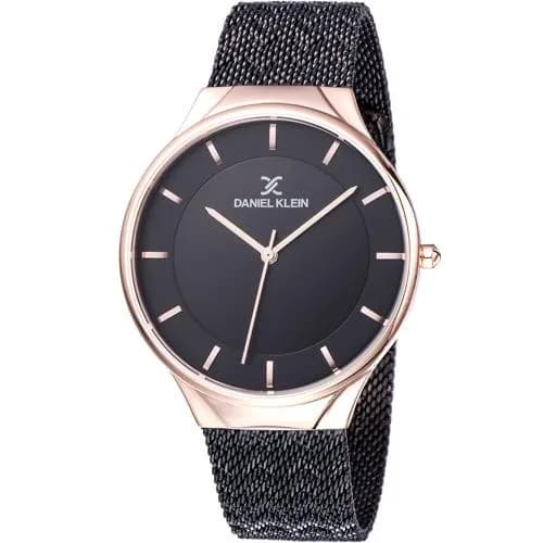 Relógio Analógico Daniel Klein Fiord DK11909-6 Masculino, Metal - Preto e Rosa Ouro