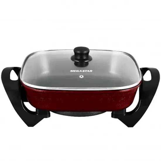 Panela Elétrica Megastar BA14R 1.200 Watts 220 - 240 V ~ 50/60 HZ - Vermelho