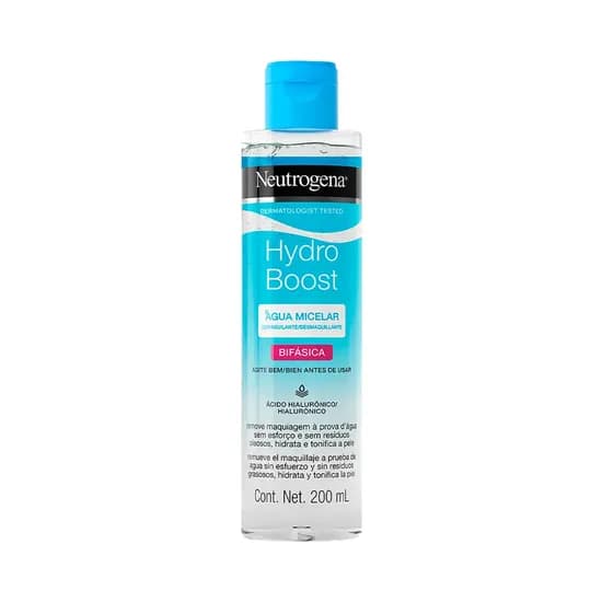 Agua Micelar Desmaquillante Neutrogena Hydro Boost Bifasica 200ML
