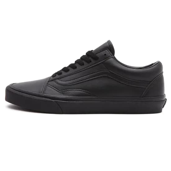 Calzado Vans Old Skool Classic Cuero Negro Masc N 453 Cod:VN0A38G1PXP