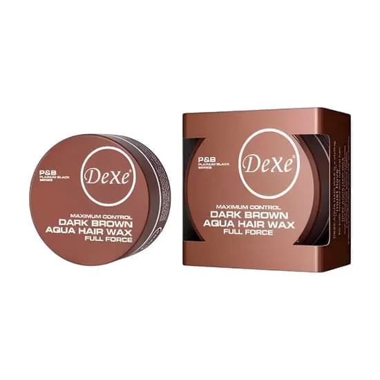 Cera Capilar Dexe Aqua Hair Wax - Maximum Control Dark Brown - 150GR