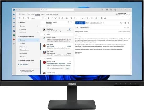 Monitor Lenovo Thinkvision S24-4E 23.8" FHD Ips/ 4MS/ 100HZ/ HDMI/ VGA