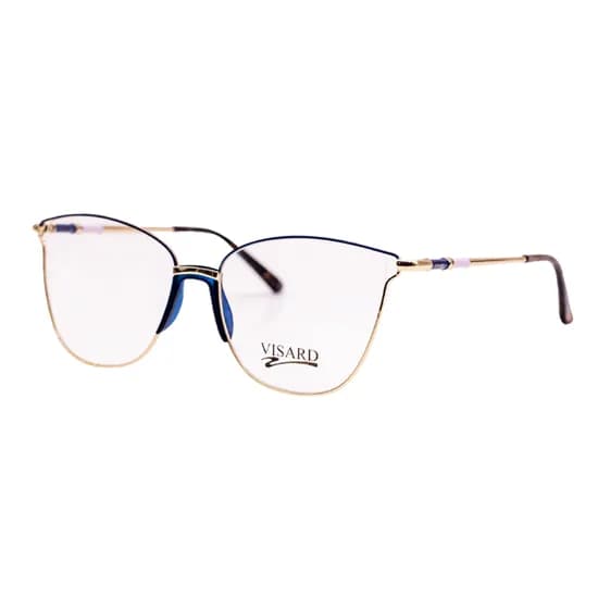 Armação para Óculos de Grau RX Visard FL6009 54-15-140 C6 - Dourado/Azul/Marrom