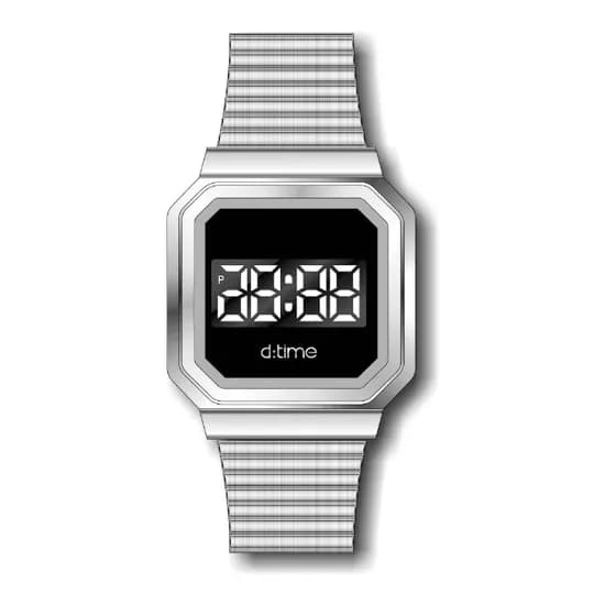 Relógio Digital Masculino Daniel Klein D Time DK.1.12323-1 - Prata