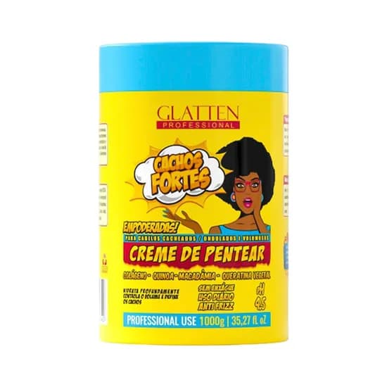 Crema para Peinar Glatten Cachos Fortes 1KG