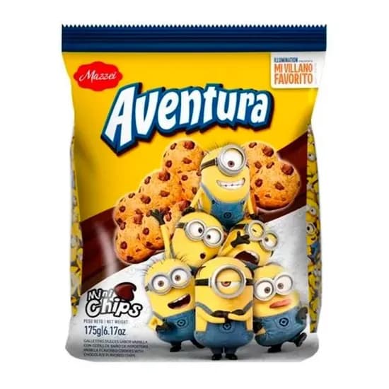 Biscoito Mazzei Aventura Mini Chips 175G