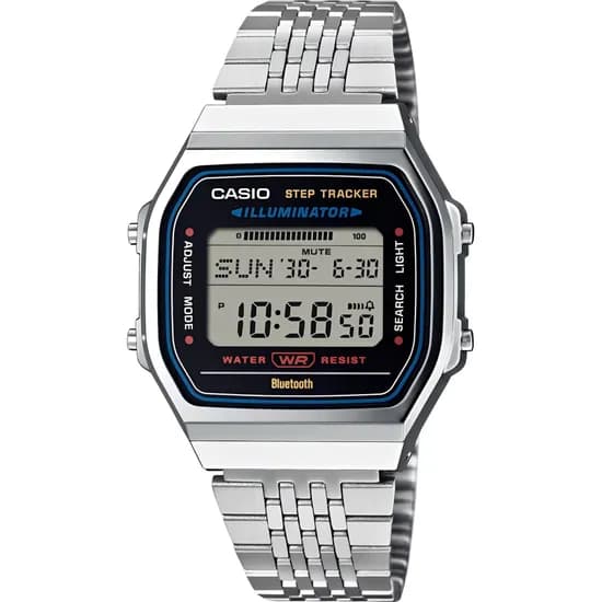 Relógio Casio Vintage ABL-100WE-1ADF Digital Unissex - Prata/Branco