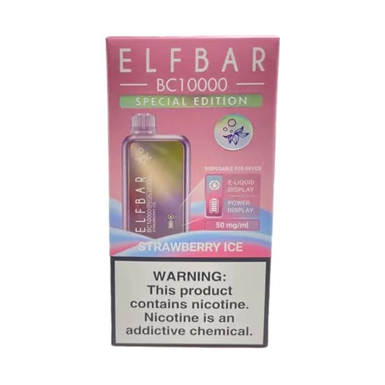 Pod Descartável Elf Bar BC10000 Especial Edition Strawberry Ice